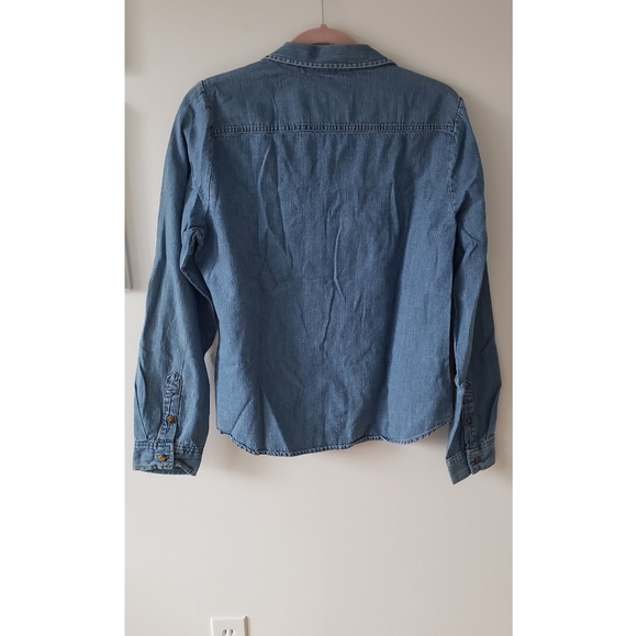 FOREVER 21 - Blue Denim Shirt Size M - Picture 2 of 2